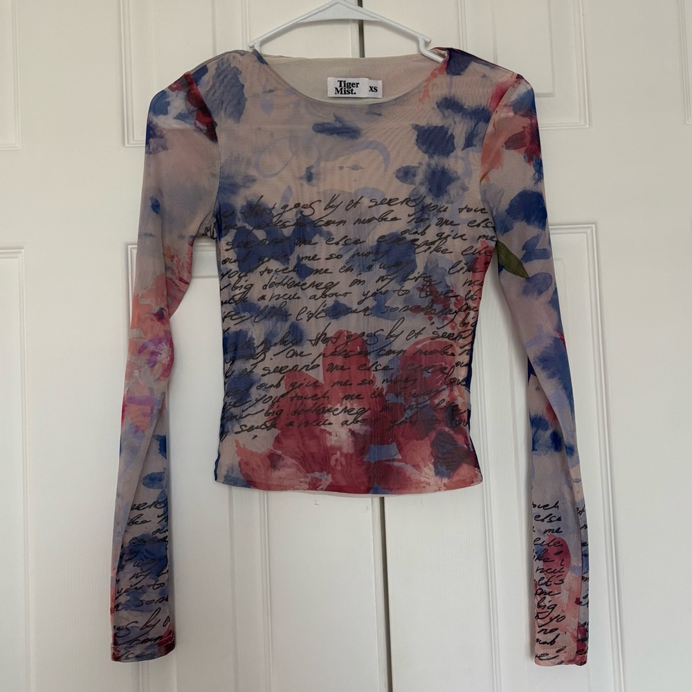 Euromesh Multicolor Long Sleeve Top